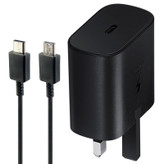 شارژر دیواری اورجینال سامسونگ 25 وات مدل EP-TA800 به همراه کابل دو سر تایپ سی