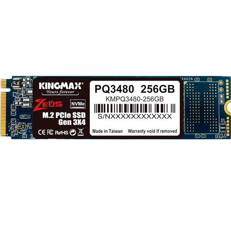 اس اس دی اینترنال کینگ مکس Kingmax PQ3480 NVMe M.2 ظرفین 256 گیگابایت