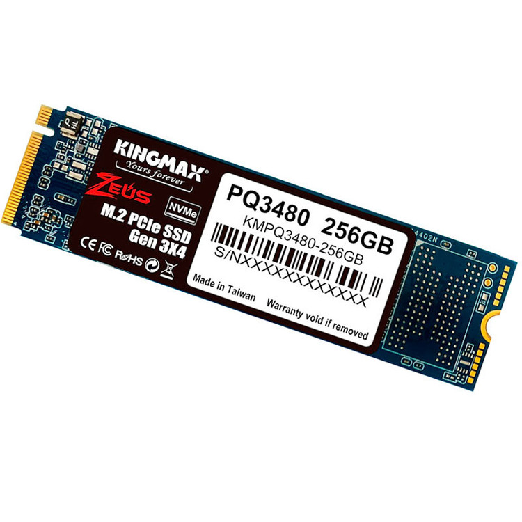 اس اس دی اینترنال کینگ مکس Kingmax PQ3480 NVMe M.2 ظرفین 256 گیگابایت