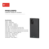 پاوربانک پرووان مدل PPB5108PD با ظرفیت 10000 میلی آمپر