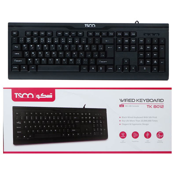 کیبورد تسکو مدل TK-8012