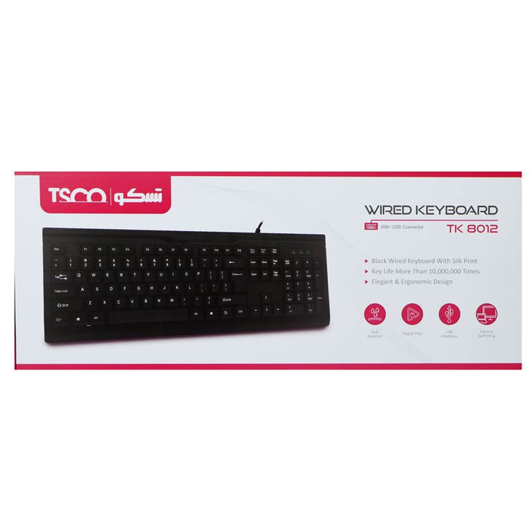 کیبورد تسکو مدل TK-8012
