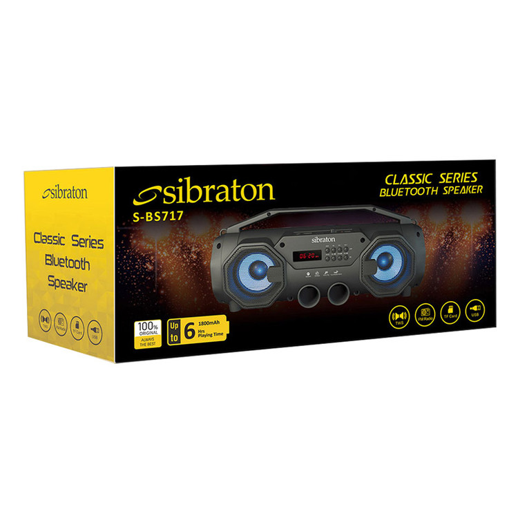 اسپیکر بلوتوثی قابل حمل سیبراتون مدل S-BS717