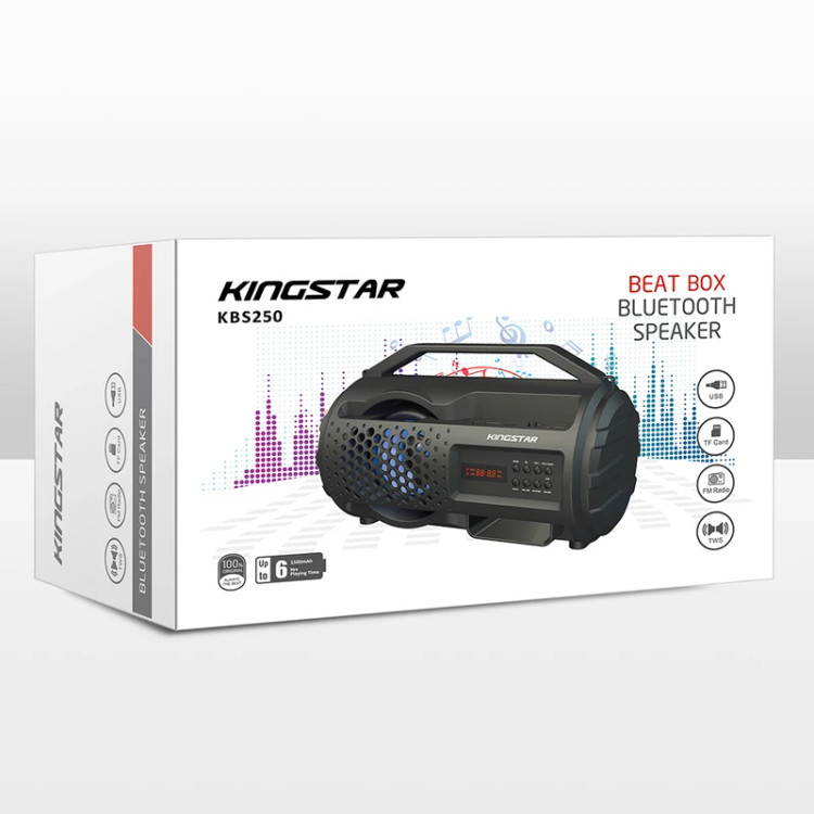 اسپیکر بلوتوثی قابل حمل کینگ استار مدل KBS250