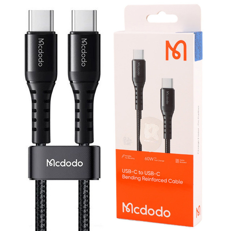 کابل دو سر تایپ سی مک دودو مدل CA-564 3A PD 60W طول 20 سانتی متر