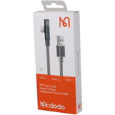 کابل تایپ سی یکسر L مک دودو مدل CA-3420 6A PD 100W طول 1.2 متر
