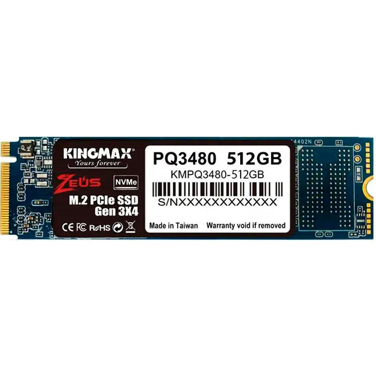 اس اس دی اینترنال کینگ مکس Kingmax PQ3480 NVMe M.2 ظرفیت 512 گیگابایت