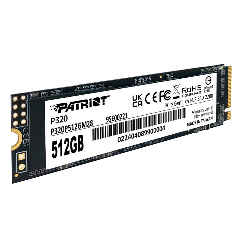 اس اس دی اینترنال پتریوت مدل P320 M.2 2280 ظرفیت 512 گیگابایت