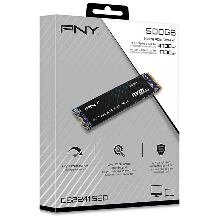اس اس دی اینترنال پی ان وای مدل PNY CS2241 M.2 2280 ظرفیت 500 گیگابات