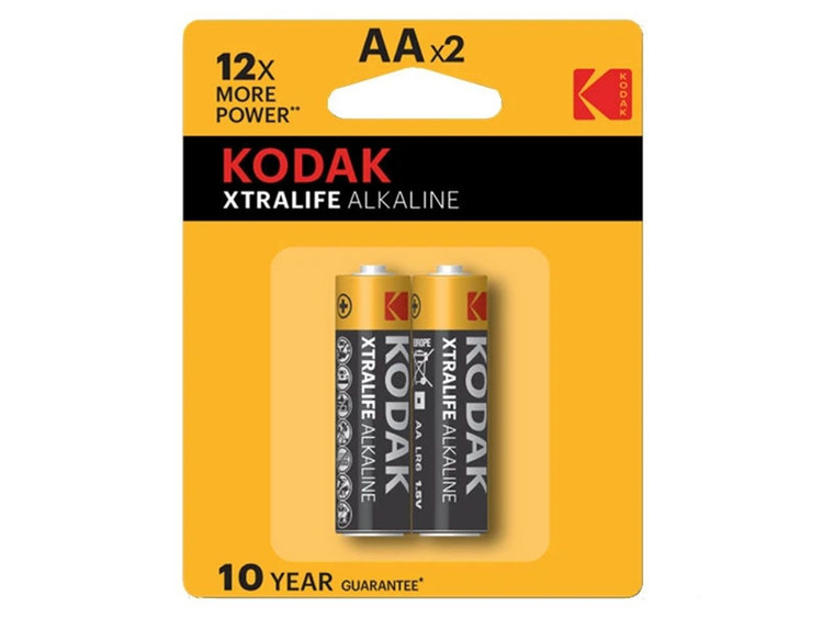 باتری قلمی آلکالاین کداک مدل Xtralife Alkaline پک 2 عددی