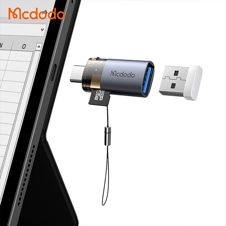 تبدیل OTG تایپ سی و رم ریدر مک دودو مدل OT-760