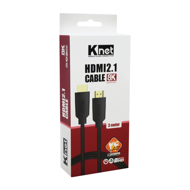 کابل HDMI کی نت مدل K-CH210030 8K V2.1 طول 3 متر