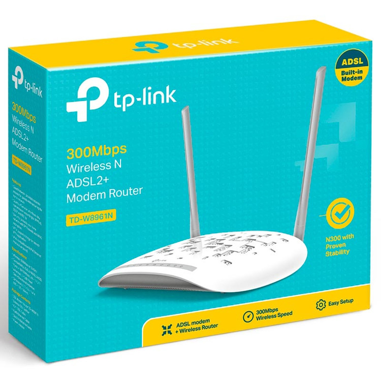 مودم روتر +ADSL2 تی پی لینک مدل TD-W8961N